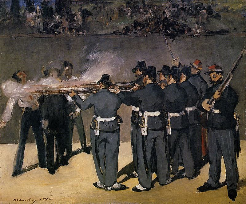 Édouard Manet, The execution of Maximilian