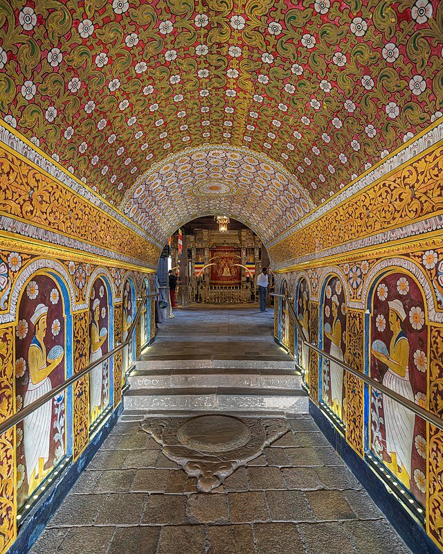 Interior of Sacred temple of Tooth