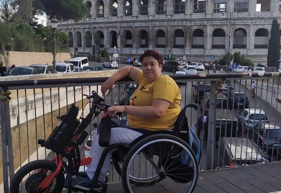 Colosseum in Rome traveller with reduced mobility