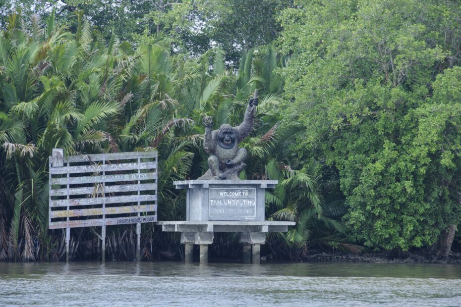 Orangutan statue