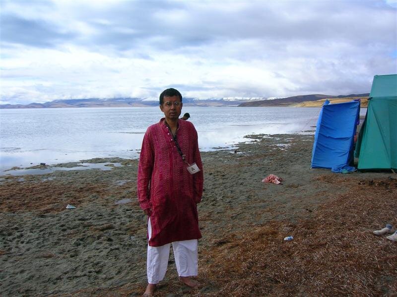 Mansarovar Lake towards the trek to Mount Kailash