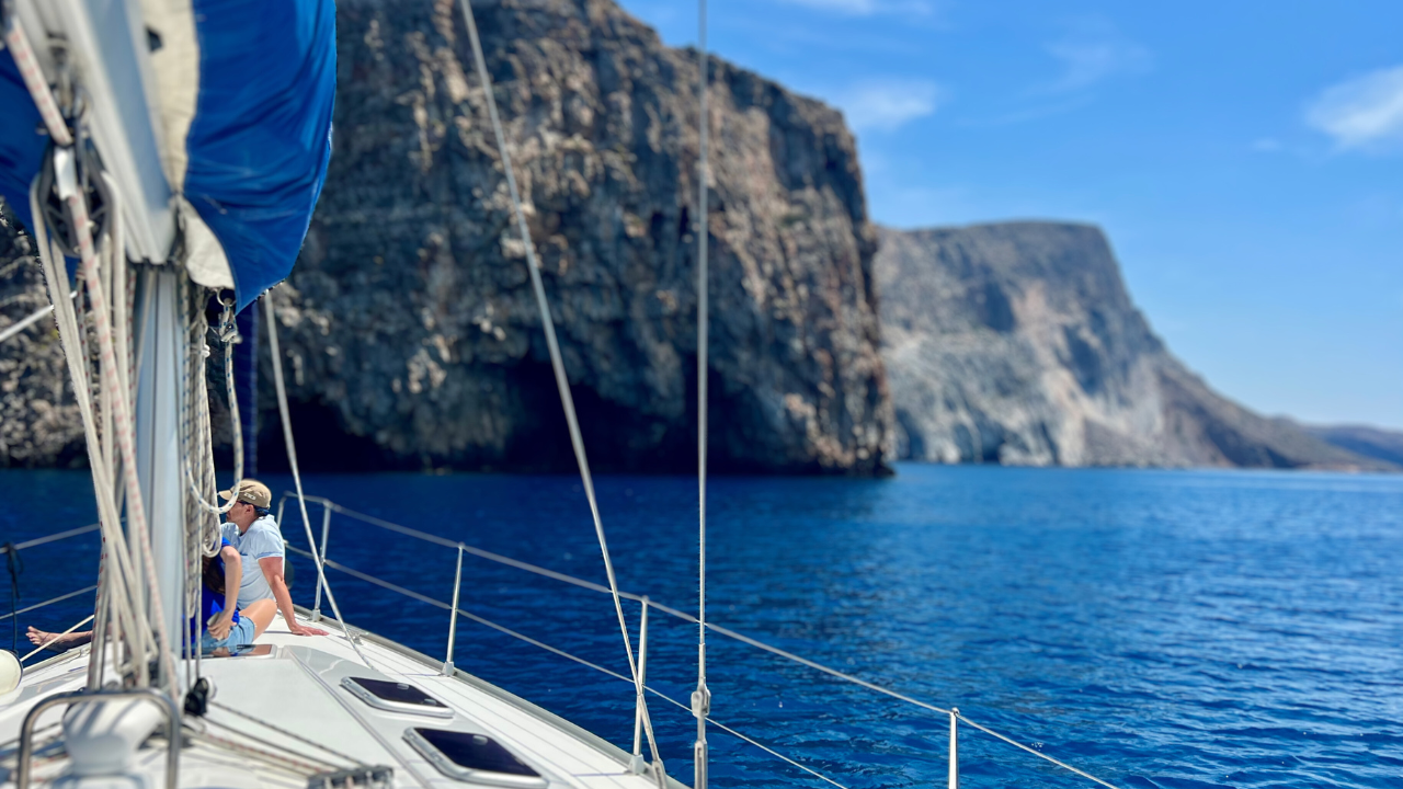 Sailing through the Aegean Sea