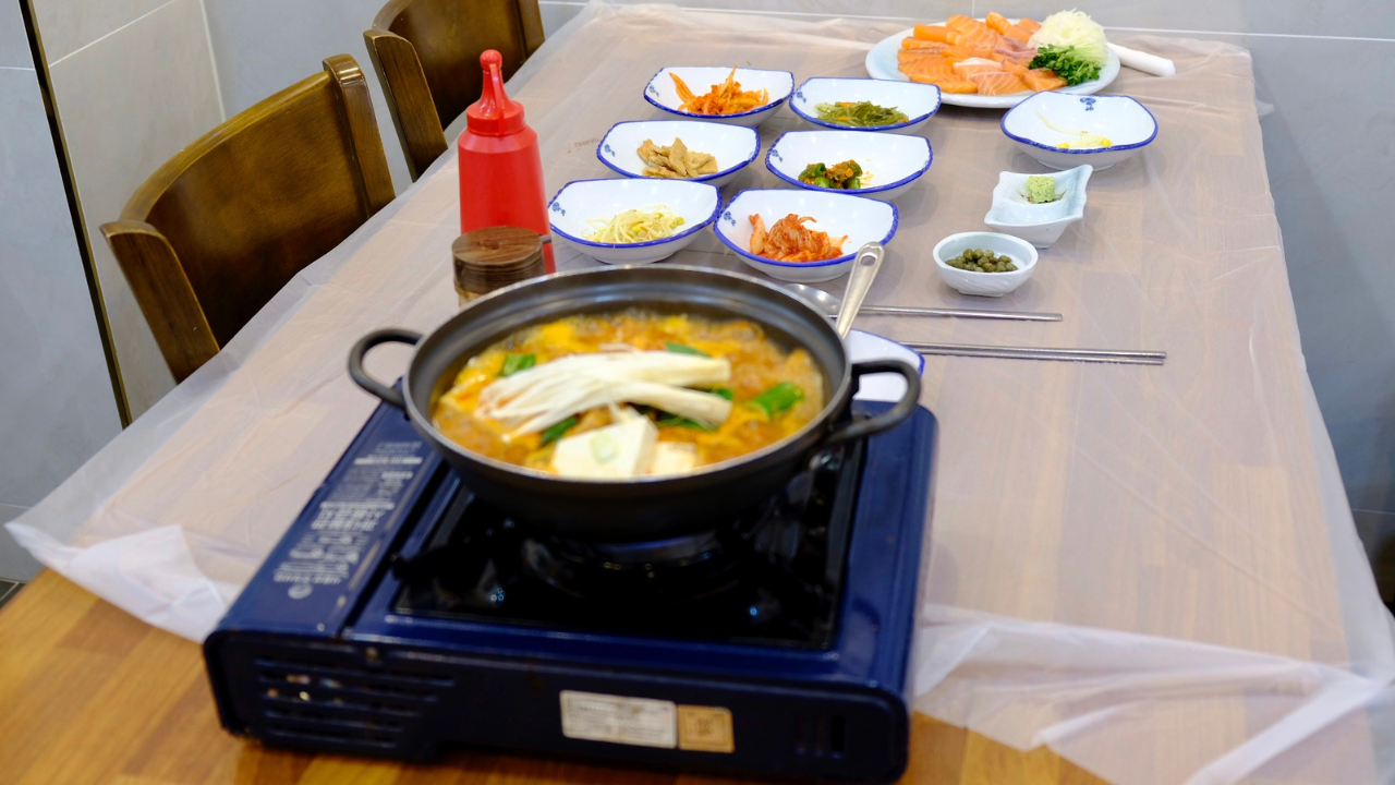 salmon meal in Busan
